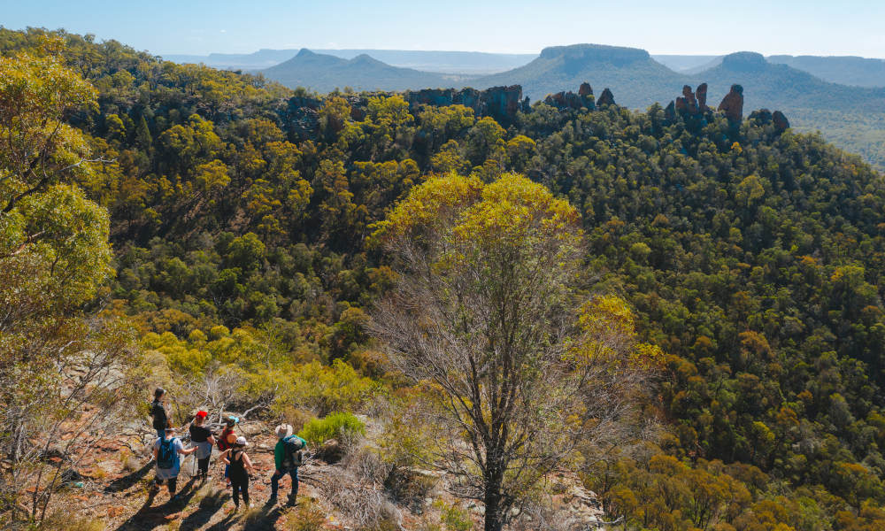 small group hiking tour