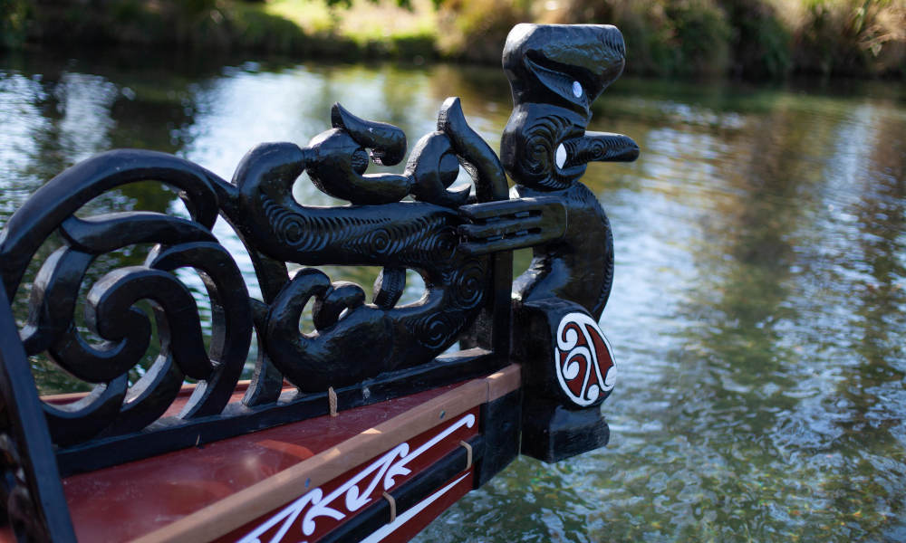 Waka on avon river