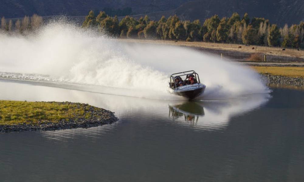 Thrill Seeker Jet Sprint Boat Ultimate Off Roader and Clay Bird Shooting Gallery Banner 1