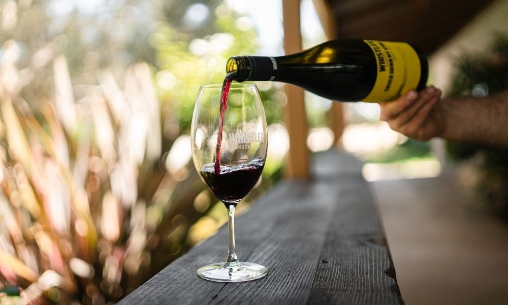 Whistler Wine being poured into a glass 