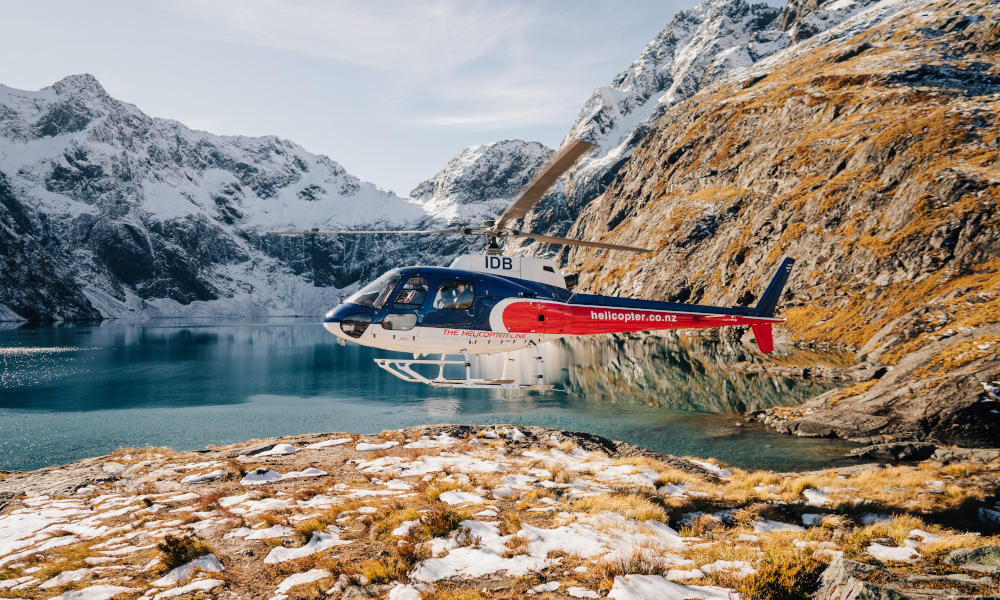 low flying helicopter
