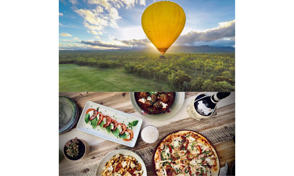 Cairns Hot Air Balloon Flight with FREE 3 Course Meal & Drink