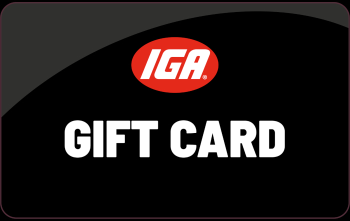 IGA eGift card